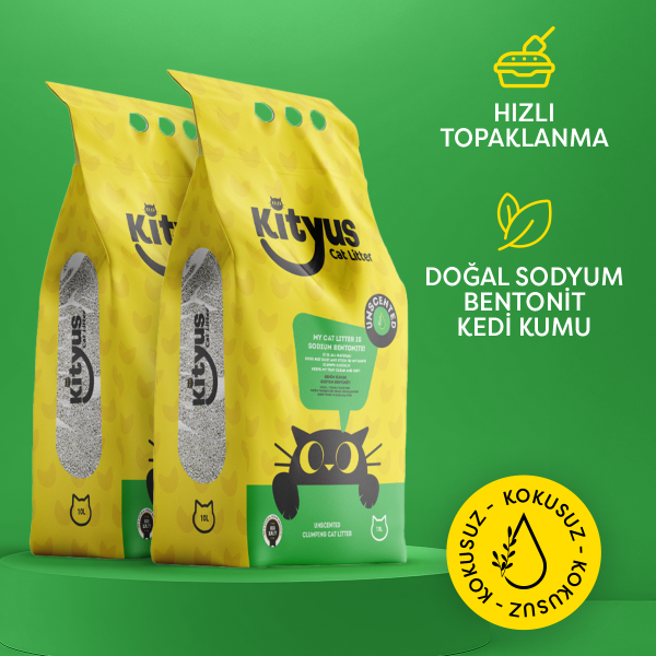 Kityus 20 Lt Kokusuz Kedi Kumu (2x10L) - 1